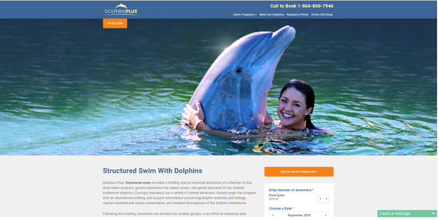 dolphins-plus-landing-page-with-CTA